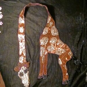 Seaquined Giraffe Appliqué, Vintage